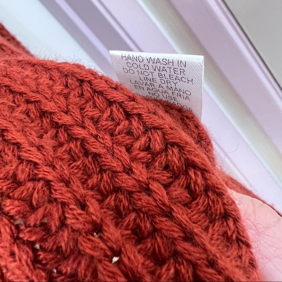 VICI Rust Distressed Zip Up Knit Hoodie - Picture 10 of 11